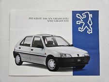 PEUGEOT 106 XN GRADUATE SALES BROCHURE