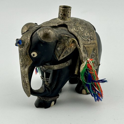 Ebony kandy elephant silver - ebony,