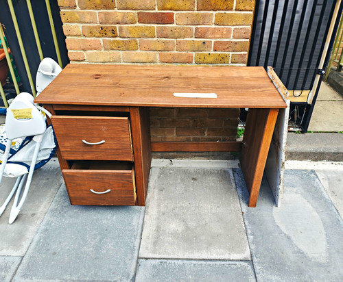 Wood brown computer desk - wood,
