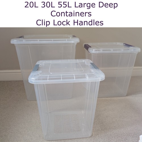 Plastic storage box - box, lid