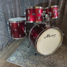 Vintage Maxwin Drum Kit Red- 22,12,13,16