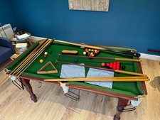 Snooker / pool table slate bed 6ft including balls and cues