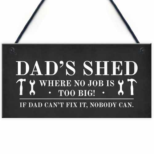 Dads shed sign hanging garden - sign,
