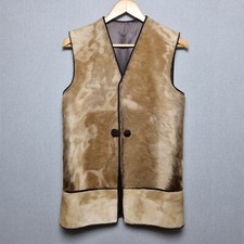 Springbok Hide Waistcoat Unisex Small Vintage Handmade Lined South Africa 