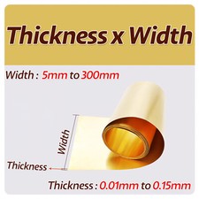 Thin brass sheet roll - thin,