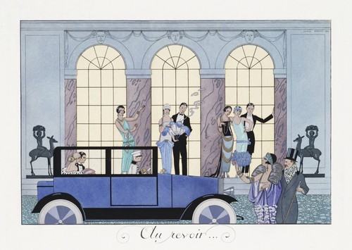 Art deco party scene - art,