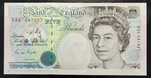 Old five pound note - pound,
