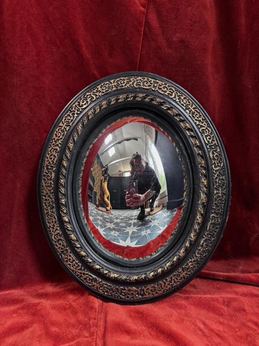 Unusual antique convex glass - unusual,