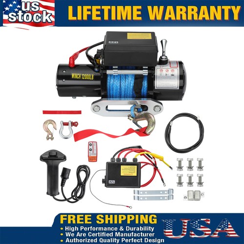 12000lbs electric winch 12v - 12000lbs,