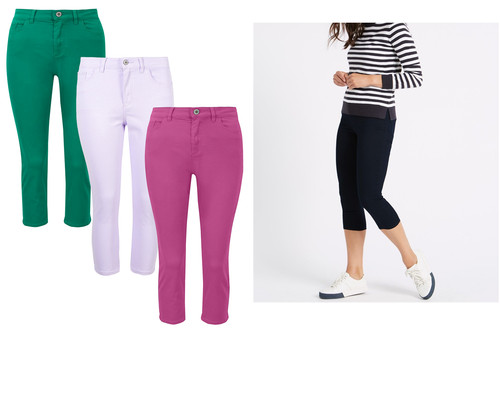 Ladies mid rise cropped - ladies, ex