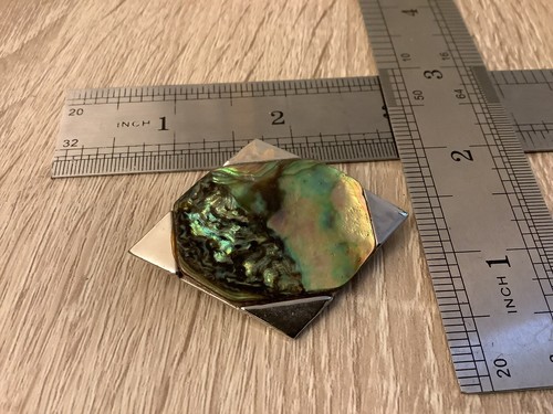 Vintage paua shell - shell, peacock