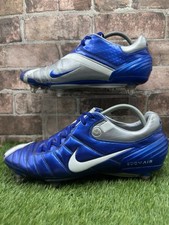 Nike AIR Zoom Total 90 Supremacy SG Uk 10 Elite Rare Silver/Blue Made In Italy