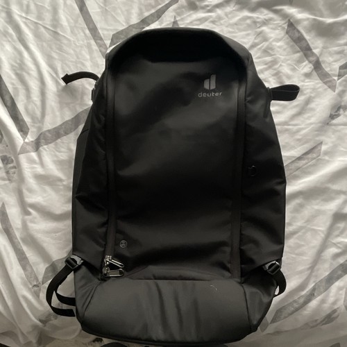 Deuter black daypack backpack - black,