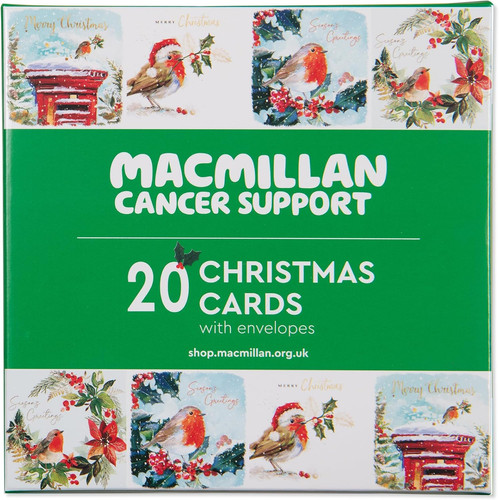 Macmillan christmas robins - macmillan,