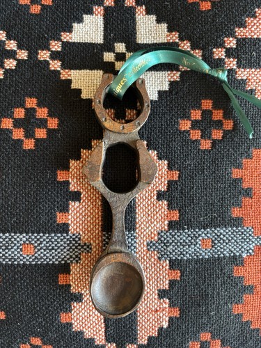 Vintage welsh wooden - wooden, lovespoon