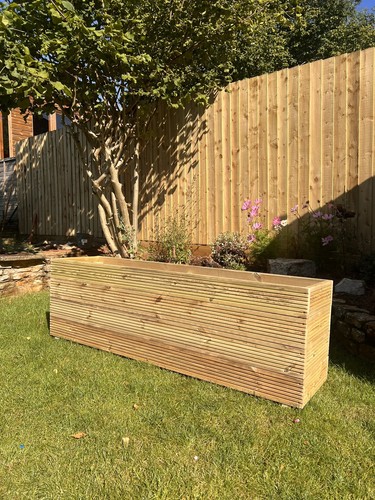 Large raised wooden - large, decking