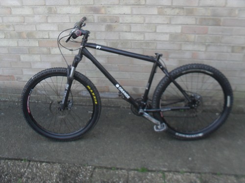 Orange mountain bike - orange,