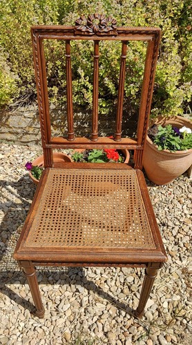 Antique wickerwork seat - wickerwork,