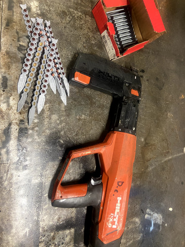 Hilti nail gun - nail, with