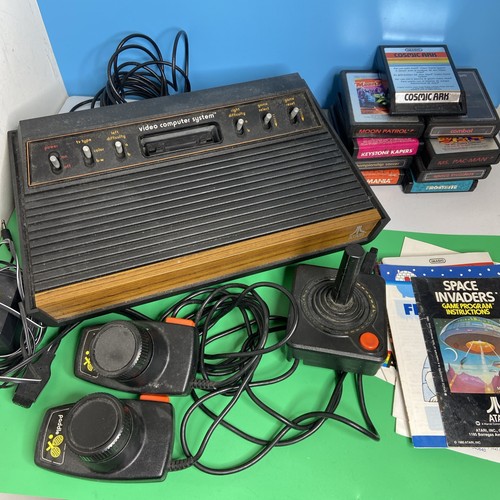 Atari 2600 woody console with - woody,