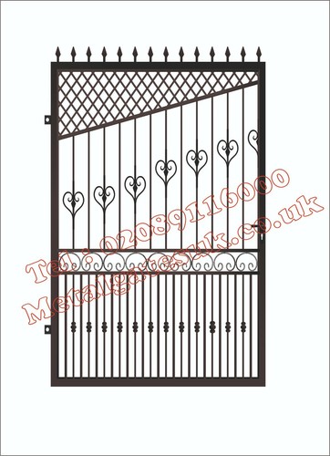 Bespoke gate double - gate, entrance