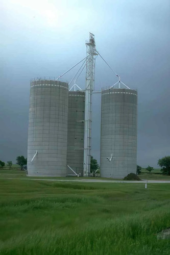 Grain silos hay photo - grain,