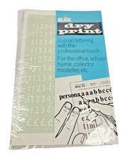Vintage blick dry print rub - blick,