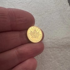 1992 1/10 oz Canadian Maple Leaf Gold Coin .9999 Fine Bullion Coin