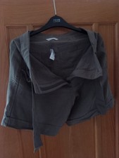 Asda George Size UK 10 Womens Button Dark Green Khaki Shorts Fashion Style