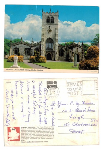 Vintage postcard the parish - vintage,