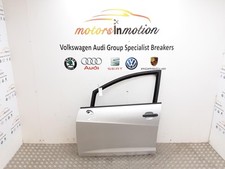 SEAT IBIZA 2013 Mk4 6J 5 Door Left Front Door LX7W Ice Silver 