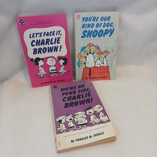 Charles M.Schulz Books X 3 Vintage Charlie Brown/ Snoopy