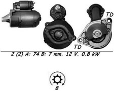 Genuine WAI Starter Motor for