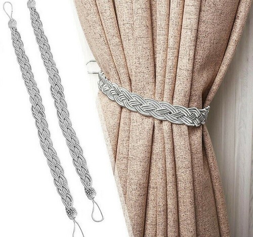 Pair braided satin rope - satin,
