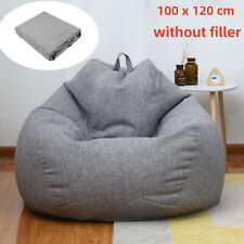 100*120cm Extra Large Bean Bag Chairs Sofa Cover Indoor Lazy Lounger For Adults