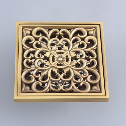 Antique brass square floor - antique,