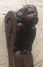 Pre 1800s salvaged oak angel - 1800s,