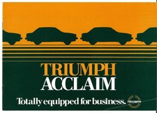 Triumph Acclaim 1981-1982 UK