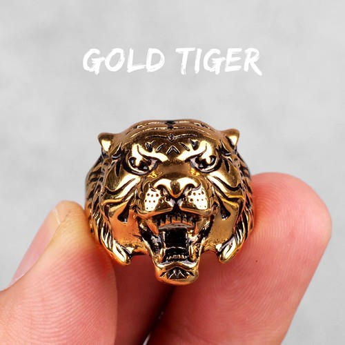 Mens stainless steel animal - stainless,