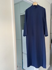 J Wippell & Co Ltd Navy Blue Double-Breasted Cassock Length 56" Chest 36"