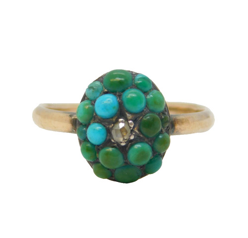 Victorian 9ct gold - gold,, turquoise