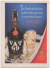 VAT 69 Magazine Ad Scotch