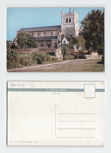 Vintage postcard waltham abbey - postcard,