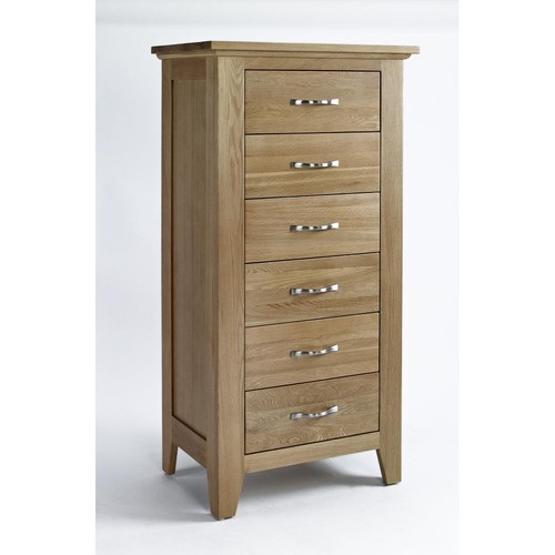 Solid oak tall - oak, chest