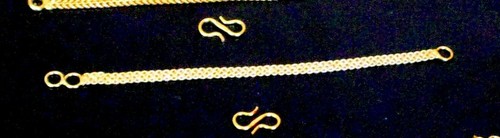 22ct gold plated chain - gold,