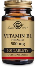 Solgar Vitamin B1 500mg Thiamin - 100 Tablets