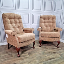 Pair 2 Sherbourne Shildon Standard Fireside Armchairs - Upholstered Chair