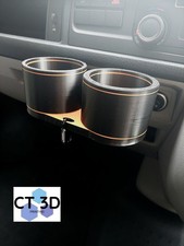 Cup Holder, Can Holder to fit VW Volkswagen T6 Transporter, Coloured, Coffee.