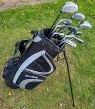 Dunlop 65i Men's Golf Set - Driver/3 Wood/5 Wood/Irons 3+5-SW/Putter/Stand Bag 