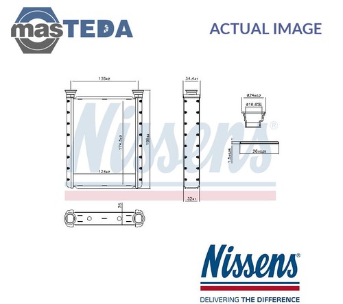 707414 heater radiator - heater,